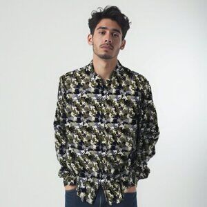 John Lennon by English Laundry Mens Shirt M Camo Mod Retro Rocker
